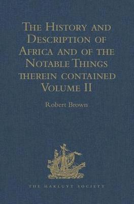 bokomslag The History and Description of Africa and of the Notable Things therein contained