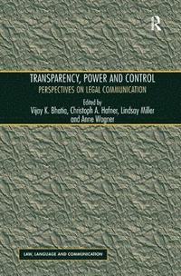 bokomslag Transparency, Power, and Control