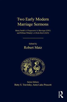 Robert Matz - Two Early Modern Marriage Sermons, Inbunden