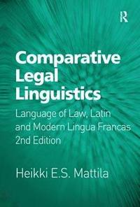 bokomslag Comparative Legal Linguistics
