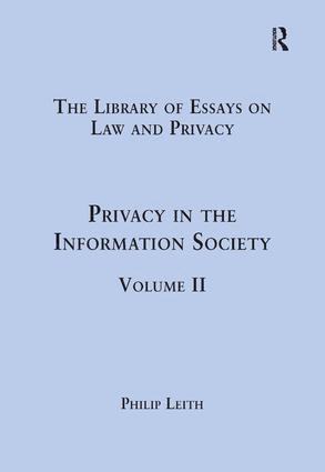 bokomslag Privacy in the Information Society