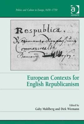 bokomslag European Contexts for English Republicanism