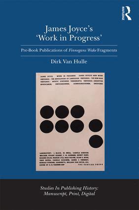 Dirk Van Hulle - James Joyce's 'Work in Progress', Inbunden