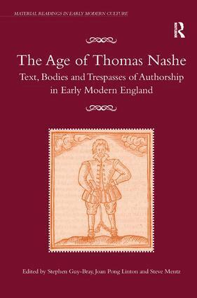 Stephen Guy-Bray, Joan Pong Linton - Age of Thomas Nashe, Inbunden