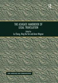 bokomslag The Ashgate Handbook of Legal Translation