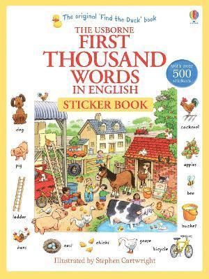 First Thousand Words in English Sticker Book 1
