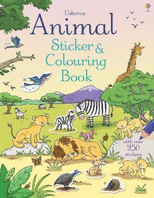 Animal Sticker and Colouring Book 1