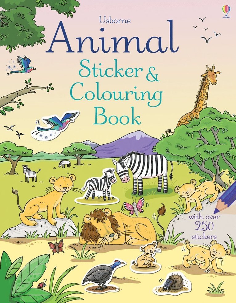 Animal Sticker and Colouring Book 1