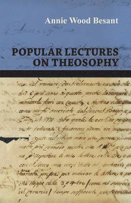 Popular Lectures On Theosophy 1