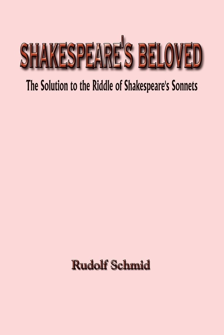 Shakespeare's Beloved 1