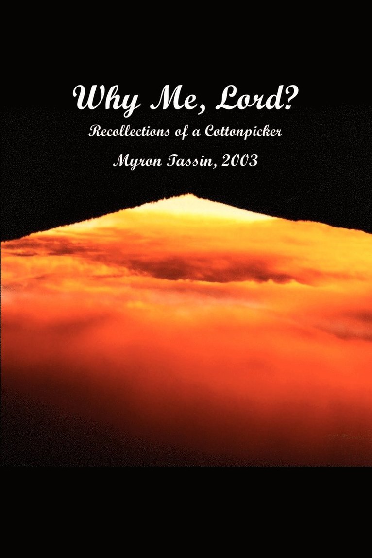 Why ME, Lord?: Recollections of a Cottonpicker 1