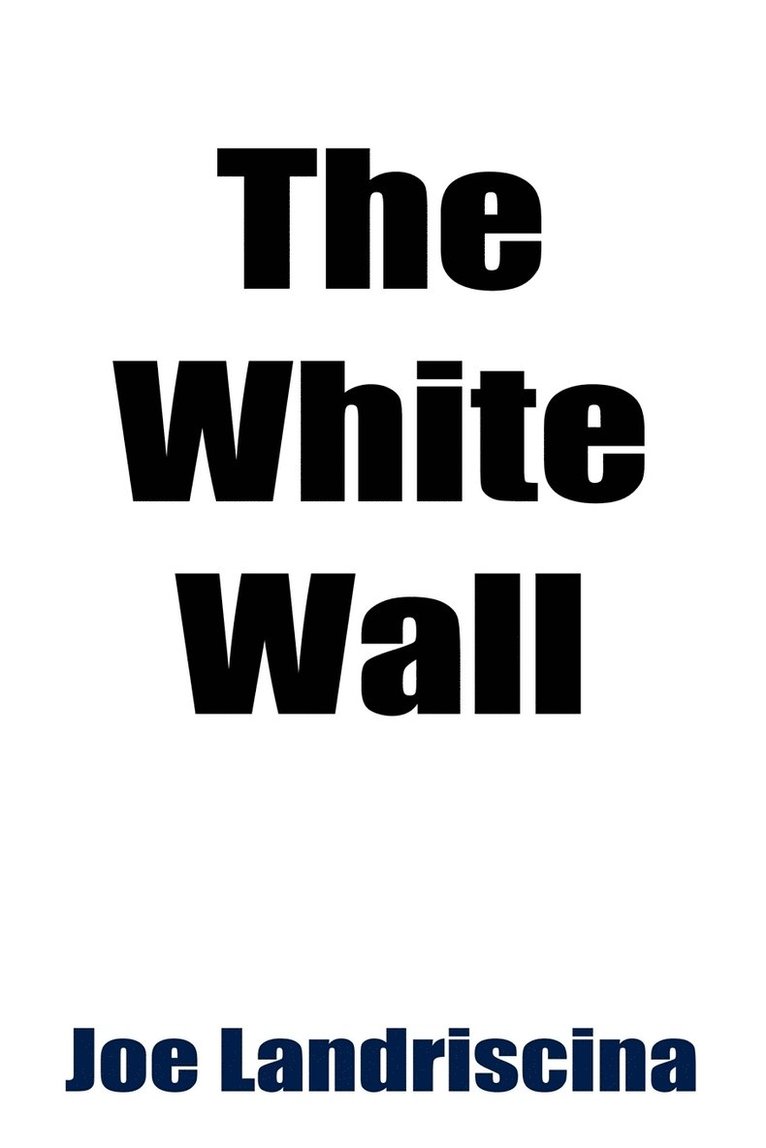 Joe Landriscina - White Wall, Häftad