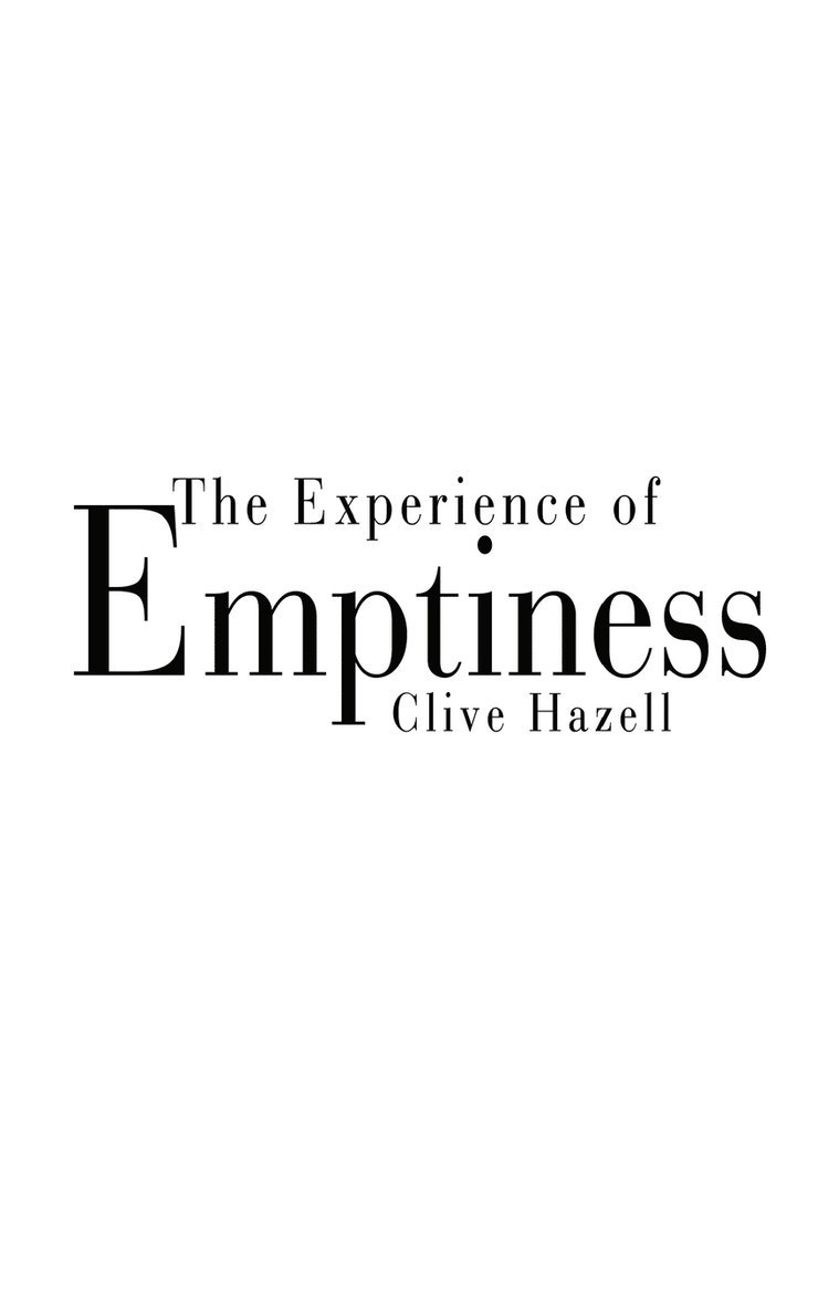 The Experience of Emptiness 1