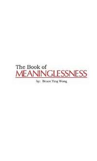 bokomslag The Book of Meaninglessness