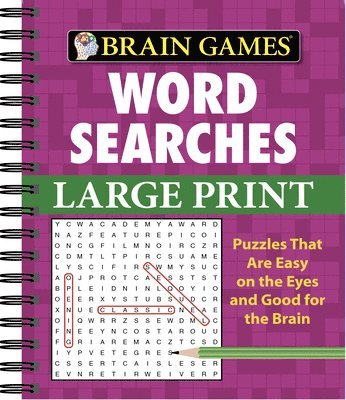 Publications International Ltd, Brain Games - Brain Games - Word Searches - Large Print (Purple), Häftad