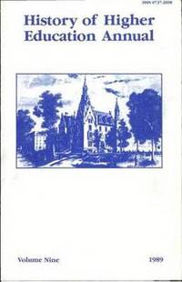 bokomslag History of Higher Education Annual: 1989