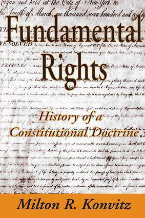 Milton Konvitz - Fundamental Rights, Häftad