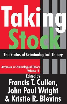 Francis T. Cullen, Francis T. Cullen, John Paul Wright, Kristie R. Blevins - Taking Stock, Häftad