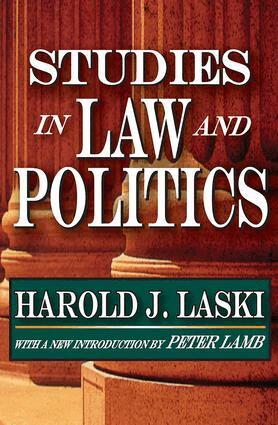 Harold Laski, Harold Laski - Studies in Law and Politics, Häftad