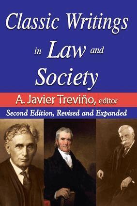 Edward Alexander, A. Javier Trevino - Classic Writings in Law and Society, Häftad