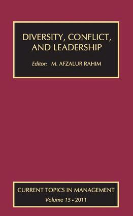 Alexander Coleman, M. Afzalur Rahim - Diversity, Conflict, and Leadership, Inbunden