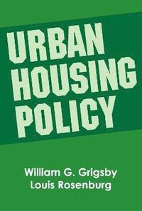 bokomslag Urban Housing Policy
