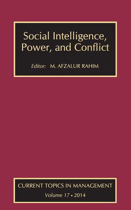 M. Afzalur Rahim - Social Intelligence, Power, and Conflict, Inbunden