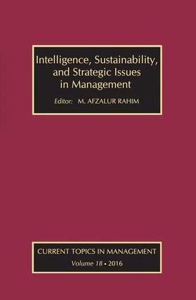 M. Afzalur Rahim - Intelligence, Sustainability, and Strategic Issues in Management, Inbunden