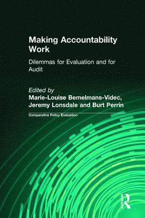 Marie-Louise Bemelmans-Videc, Burt Perrin, Marie-Louise Bemelmans-Videc, Jeremy Lonsdale, Burt Perrin - Making Accountability Work, Häftad