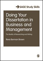 Reva Berman Brown - Doing Your Dissertation in Business and Management, Inbunden