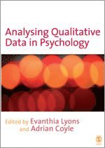 bokomslag Analysing Qualitative Data in Psychology