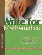 bokomslag Write for Mathematics