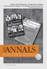 Peter Simonson, Peter Simonson - Politics, Social Networks, and the History of Mass Communications Research: Rereading Personal Influence, Inbunden