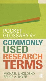 Michael Holosko, Bruce A. Thyer - Pocket Glossary for Commonly Used Research Terms, Häftad