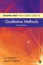 bokomslag README FIRST for a User's Guide to Qualitative Methods