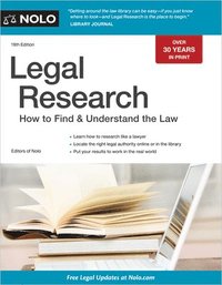 bokomslag Legal Research: How to Find & Understand the Law