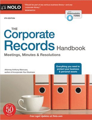 The Corporate Records Handbook: Meetings, Minutes & Resolutions 1
