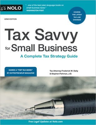 bokomslag Tax Savvy for Small Business: A Complete Tax Strategy Guide