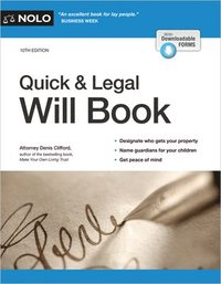 bokomslag Quick & Legal Will Book