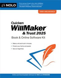 bokomslag Quicken Willmaker & Trust 2025: Book & Online Software Kit
