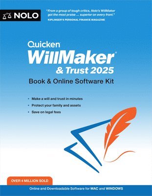 bokomslag Quicken Willmaker & Trust 2025: Book & Online Software Kit