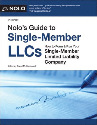 bokomslag Nolo's Guide to Single-Member Llcs
