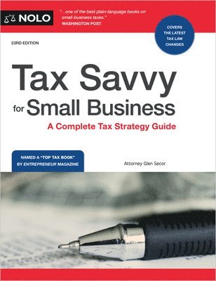 bokomslag Tax Savvy for Small Business: A Complete Tax Strategy Guide