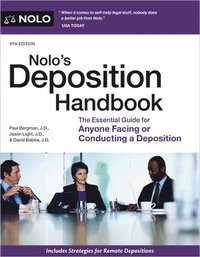 bokomslag Nolo's Deposition Handbook: The Essential Guide for Anyone Facing or Conducting a Deposition