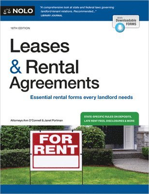 Ann O'Connell, Janet Portman - Leases & Rental Agreements, Häftad