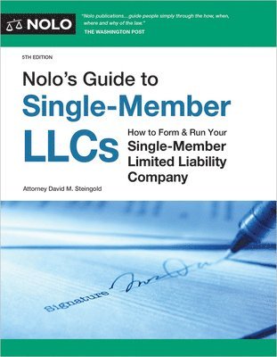 bokomslag Nolo's Guide to Single-Member Llcs