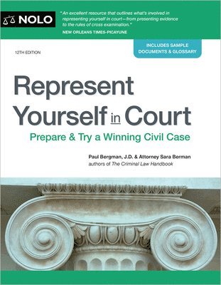 bokomslag Represent Yourself in Court: Prepare & Try a Winning Civil Case