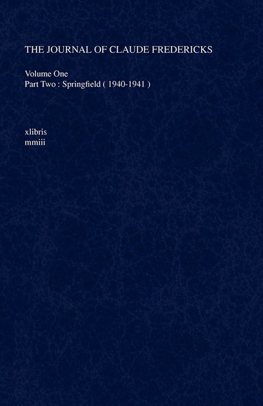 bokomslag Journal of Claude Fredericks