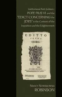 bokomslag Institutional Anti-Judaism