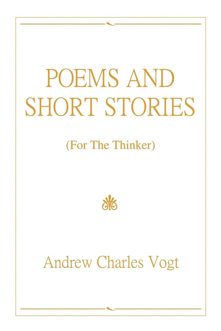 Poems and Short Stories 1